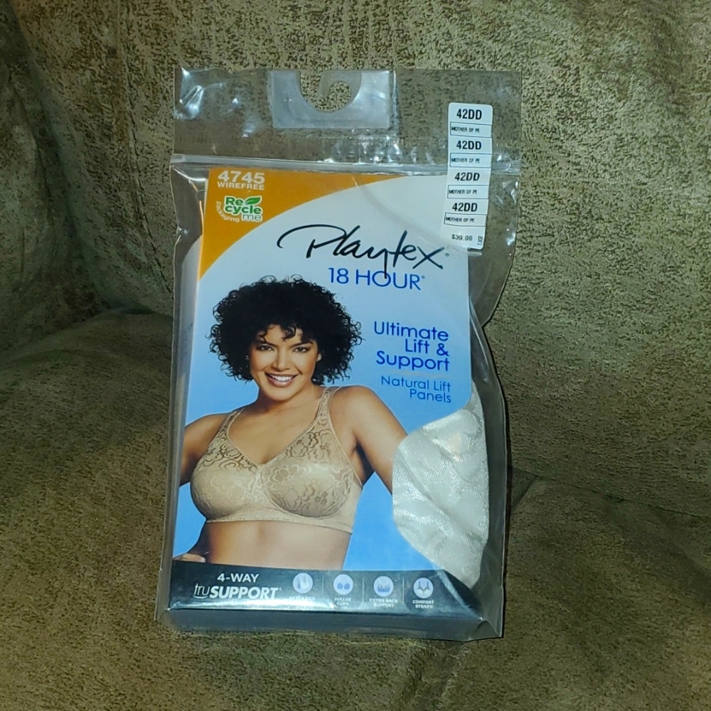 Playtex 18 Hour Ultimate Lift & Support Bra Mother of Pearl 42DD